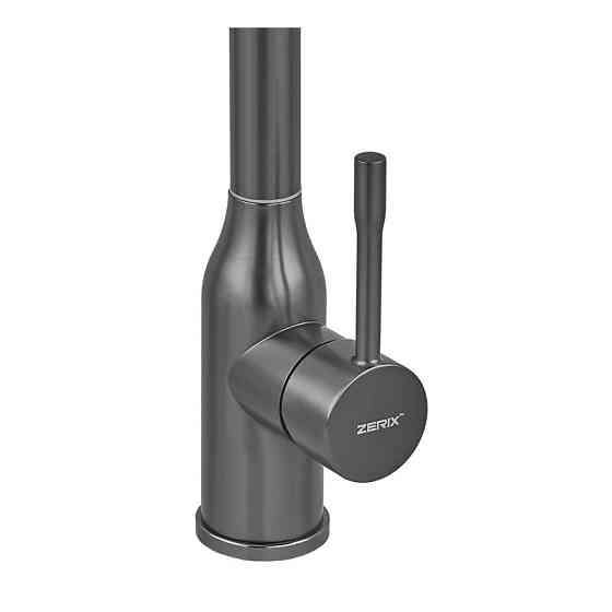 Кухонный смеситель ZERIX CRV-011 GRAPHITE из нержавеющей стали цвет графит ZX6149 Харьков