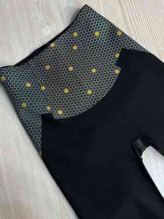 Лосины женские Kenalin D-13 с корсетом на молнии в рубчик утягивающие черные, черный, L Киев