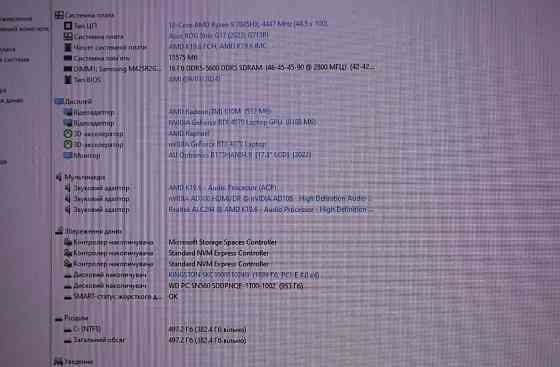Asus ROG G713 Ryzen 9 7845HX RTX 4070 2tb SSD. Ігровий ноутбук. Харків