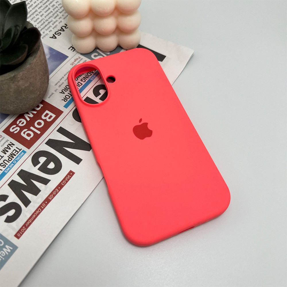 Чохол для смартфона Silicone Full Case AA Open Cam for Apple iPhone 16 50,Pink Orange Киев - изображение 4
