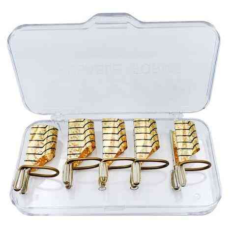 Многоразовые формы для наращивания ногтей, набор 5 шт. Золото Киев