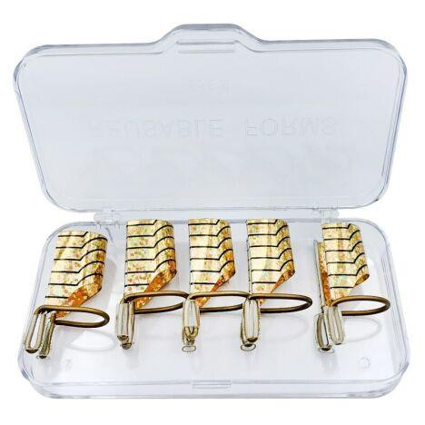 Багаторазові форми для нарощування нігтів, набір 5 шт. Золото Київ - фото 1