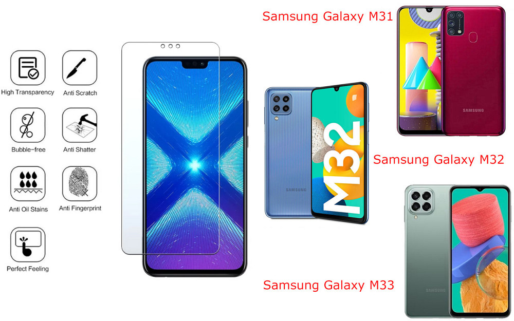 Защитное стекло NeoGlass для Samsung Galaxy M31, Galaxy M32, Galaxy M33 – ультрапрозрачное и устойчивое Киев - изображение 4
