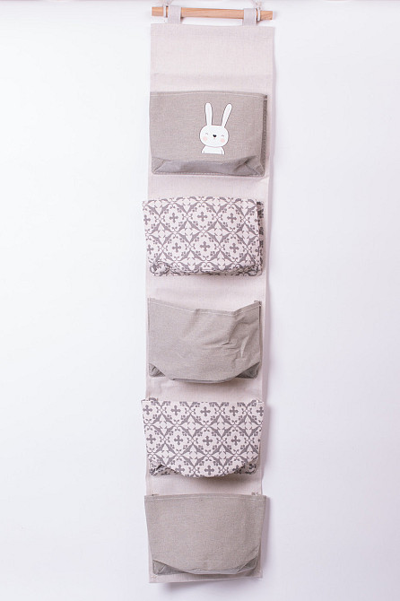 Yiwu Підвісний органайзер на 5 відділень 20×58 (см) Сірий HP-41-13G Київ - фото 2