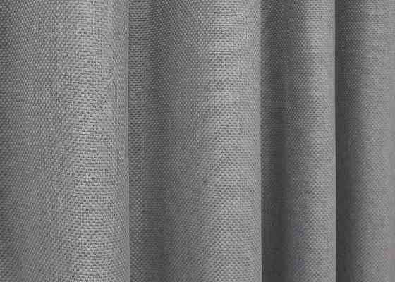 Комплект коротких штор VR-Textil Льон-блекаут № 1397ш Сірий 130х170см 2 шт (35-0166) Київ