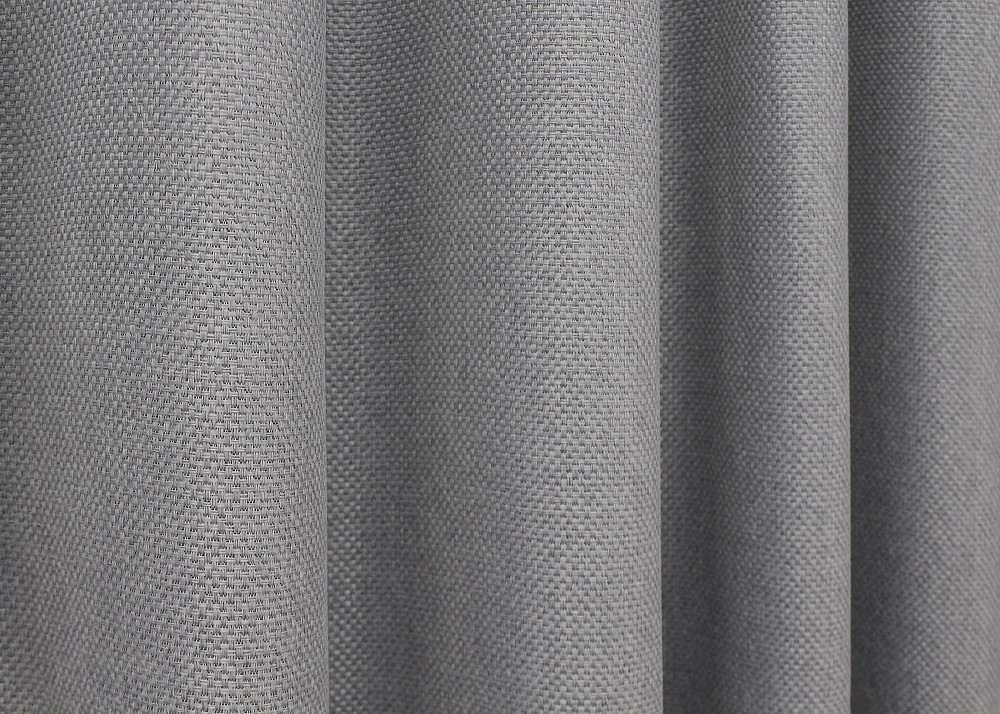 Комплект коротких штор VR-Textil Льон-блекаут № 1397ш Сірий 130х170см 2 шт (35-0166) Київ - фото 6