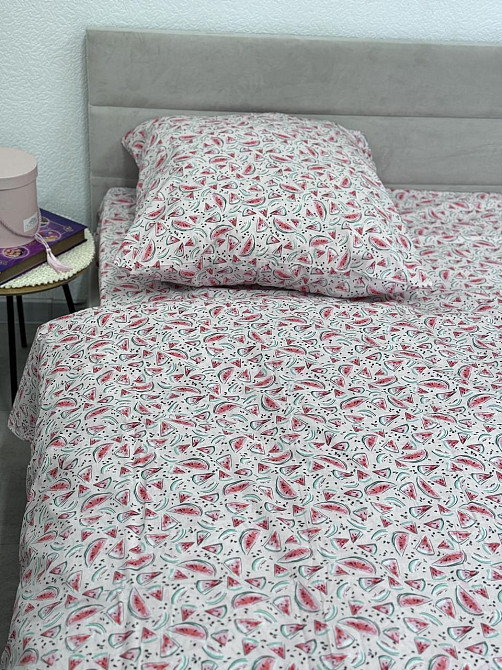 Ecotton Комплект постільної білизни Ecotton полуторний 147х210 см Кавун рожевий (22814) Киев - изображение 1