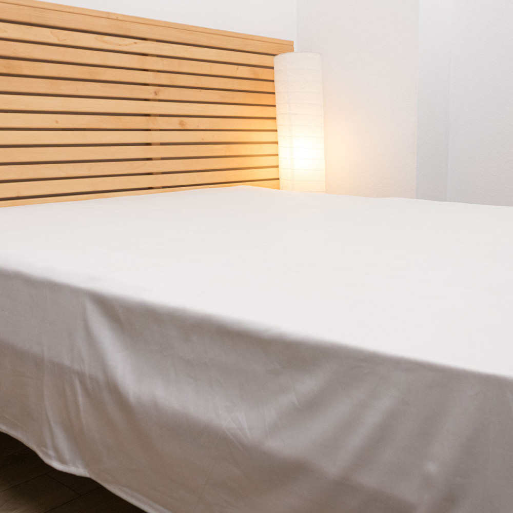 Комплект постільної білизни полуторний Сатин Гладкий 135 г/м2 YouStar (Білий) 2 х 50х70 Суми - фото 12