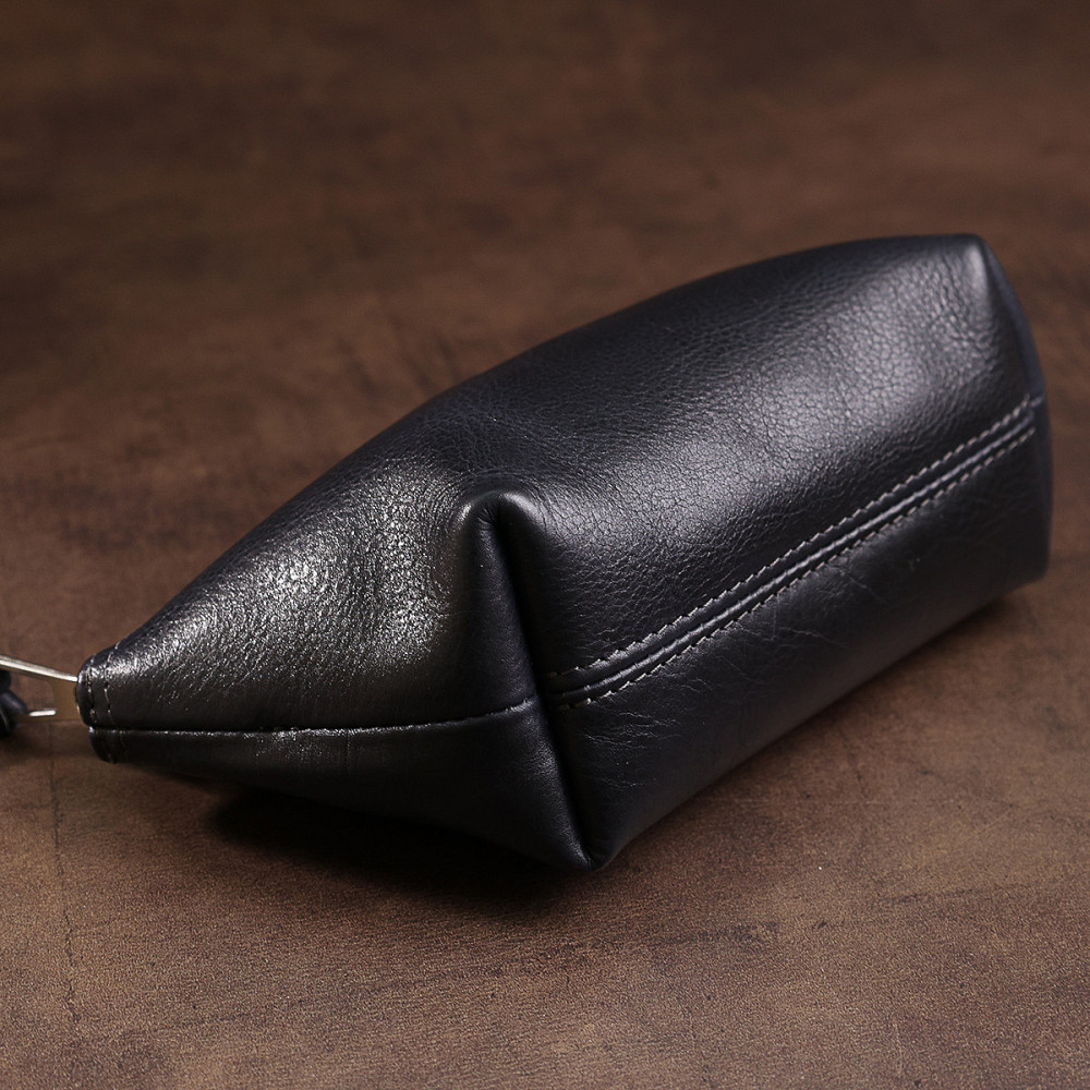 Кожаная женская косметичка GRANDE PELLE 11570 Черный Киев - изображение 1