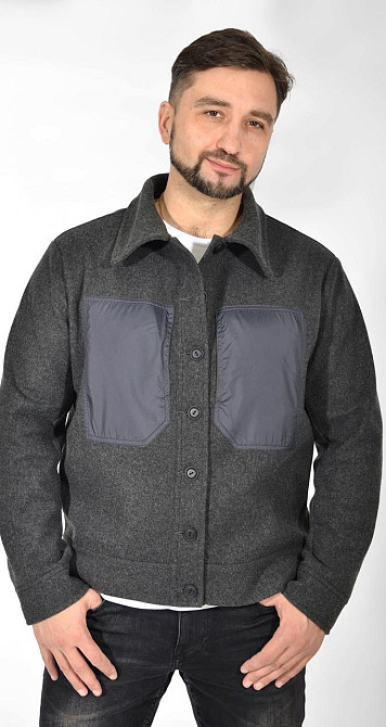 Стильна кашемірова куртка з оздобленням (52) Київ - фото 1