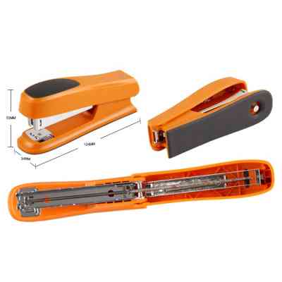 Степлер Comix пластиковий, 20 аркушів, скоби №24, 26, асорті (STAP-COM-B3027) Вінниця