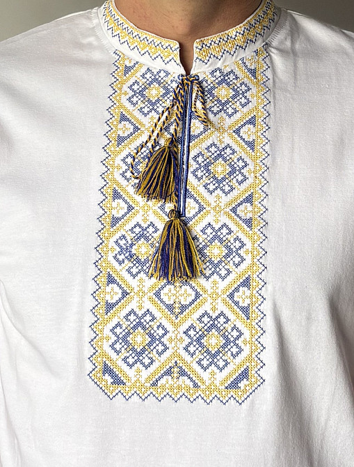 Футболка вишиванка білого кольору Київ - фото 2