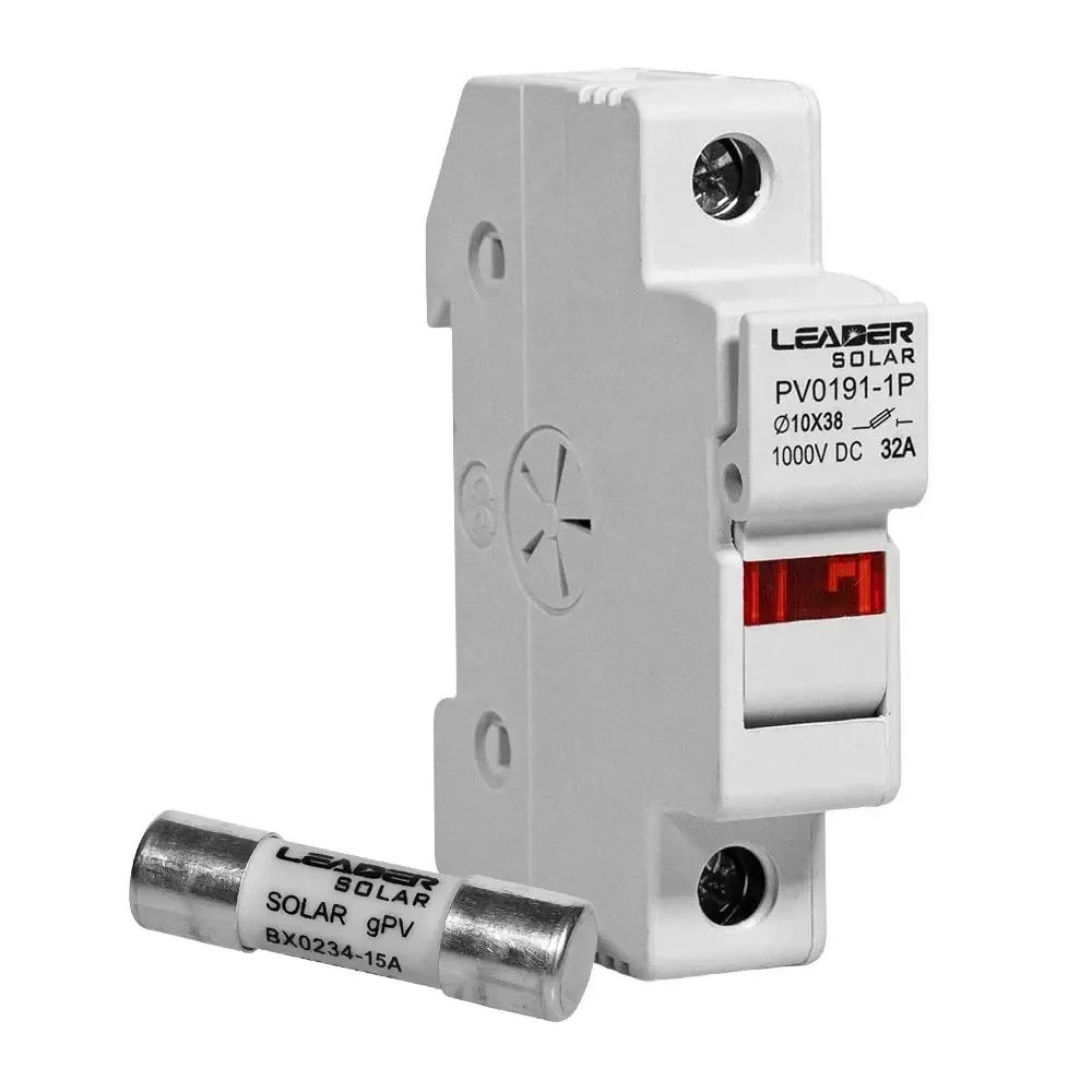 Комплект роз'єднувача та запобіжника 1000V Leader 32A PV0191-1P та 15A BX0234 для сонячних панелей (42-00229-1) Киев - изображение 5