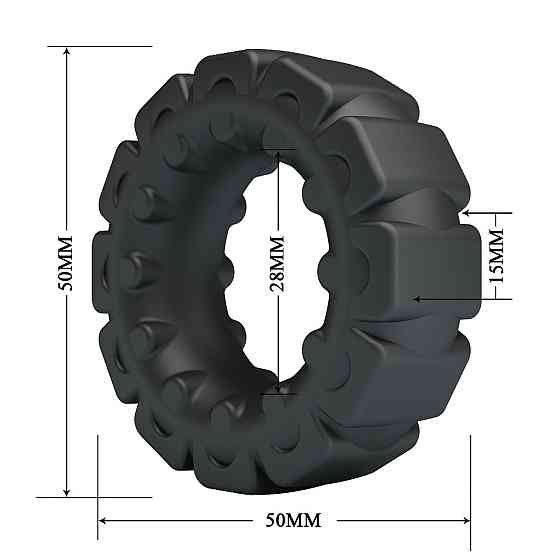 Эрекционное кольцо Crazy Bull Laiden Super Soft Silicone Cock Ring – Black Sex Aura Киев