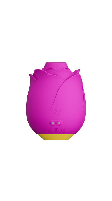 Шикарний вакуумний кліторальний стимулятор Romp Rose Pink, у вигляді троянди Sex Aura Київ - фото 2