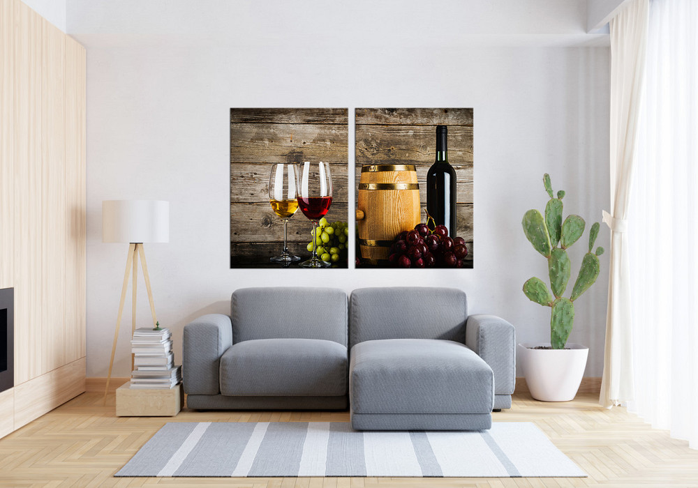 Модульная картина в гостиную / спальню  Винна атмосфера  TLV-2_058 Київ - фото 3