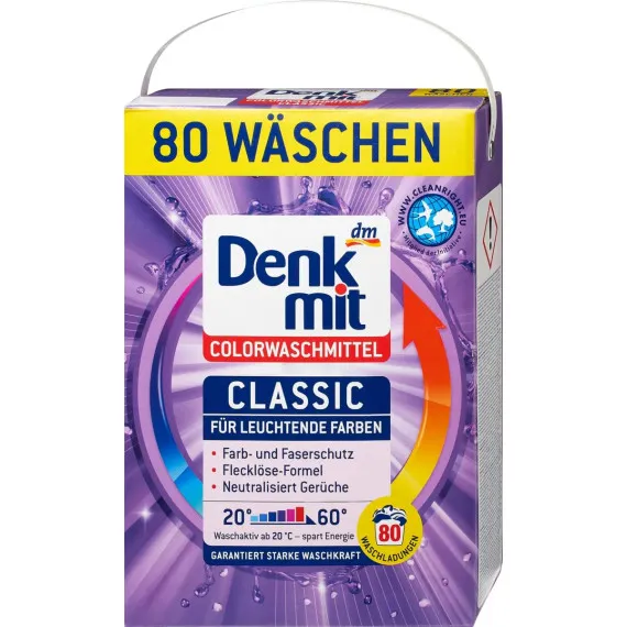 Порошок для стирки цветного белья Denkmit, 5,2 кг (Германия) Denkmit Colorwaschmittel Pulver, 5,2 kg Львов - изображение 1