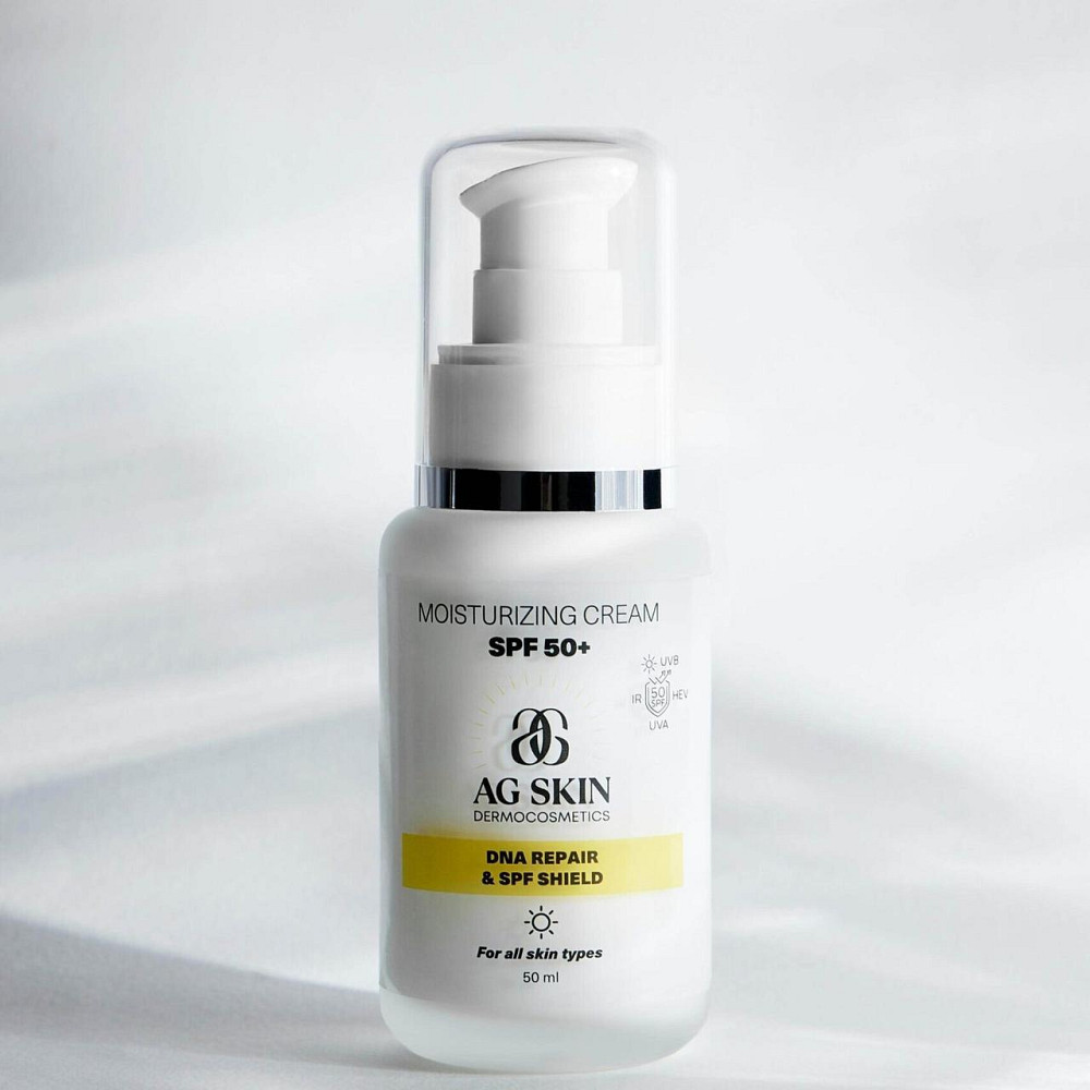 Зволожуючий крем з СПФ 50+ Moisturising cream SPF 50+ AG Skin 50 мл Дніпро - фото 1