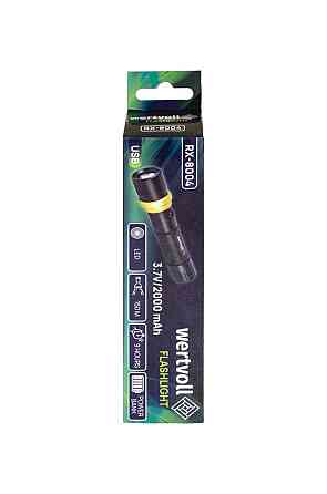 WERTVOLL Ліхтар WERTVOLL 3 режими LED IP44 Li-ion 2000 mAh/t 7000 K/240 lum powerbank AL 168х36 Киев