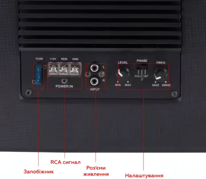 Сабвуфер автомобільний Carwals Sound K-12 12" 150-700w Вінниця - фото 4