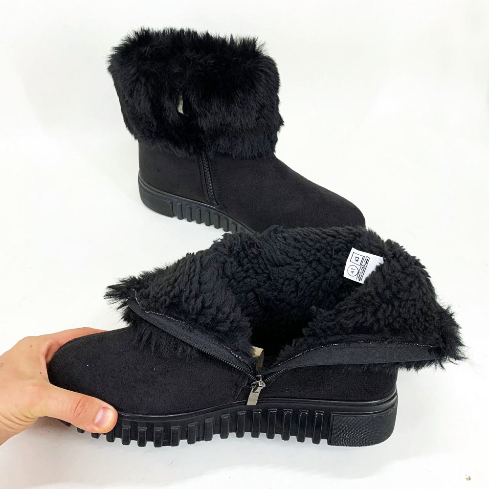 Дутики женские термо 39р 25, 5см, Женские валенки на подошве, Калоши женские дутики с мехом FY-86 Львов - изображение 2