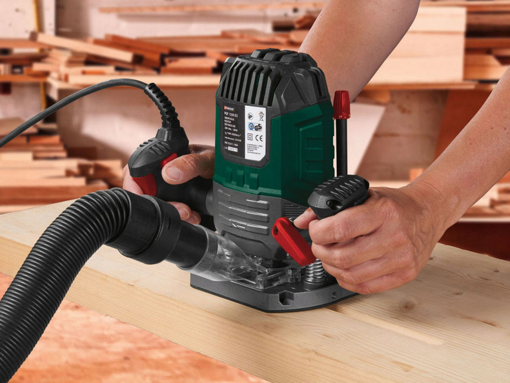 Ручной фрезерный станок по дереву 30000 об.мин 6 фрез Parkside (POF 1200 E4) Нововолынск - изображение 7