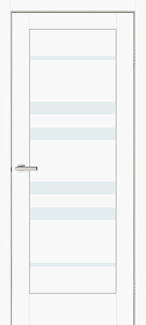 Межкомнатные двери Омис Rino 06 G sm белый мат  700х2000 мм Киев - изображение 1