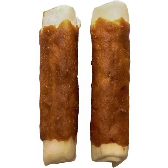 Великі палички із сиром'ятної шкіри з курячим м'ясом для собак 500 г Київ