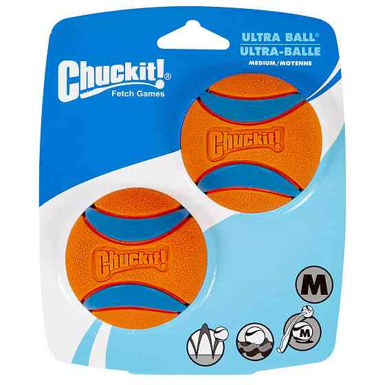 Средний мячик Chuckit! Ultra Ball игрушка для собак размер М, набор 2 шт Винница