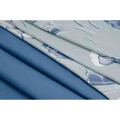 Постельное белье Home Line Гинго билоба серо-голубой, бязь, полуторный (161418) Винница