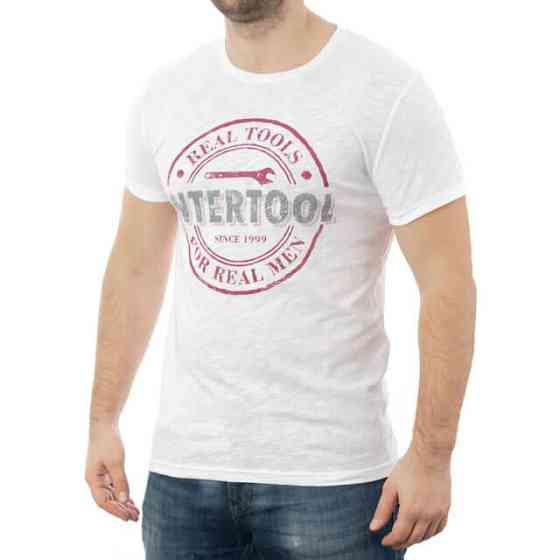 Футболка INTERTOOL світло-сіра меланж, S, 100% бавовна INTERTOOL SP-2211 Киев