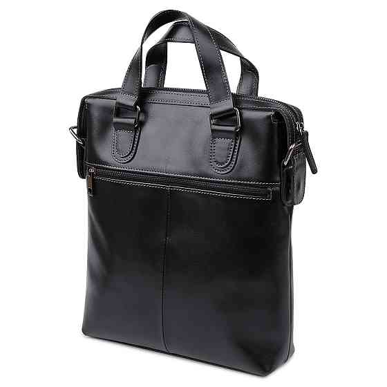 Кожаная мужская сумка Черный (SHVIGEL) Киев