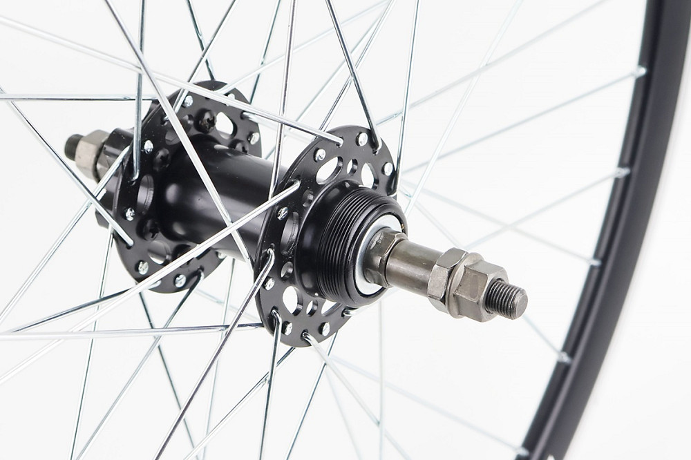 Колесо 26" заднє Disk-brake, обід алюмінієвий, втулка 14Gx36H, під вільнобіг, кріпл. гайка, "RECE26" Київ - фото 3