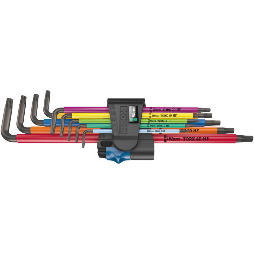 Набор цветных шестигранников Wera Torx T8-T40 9ед., удлинн., с функцией фиксации, 967/9 TX XL Multicolour HF 1 (05024470001) Одесса - изображение 1