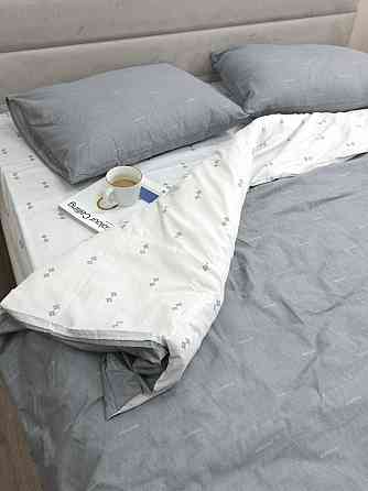 Ecotton Простирадло без резинки Ecotton Євро 220х240 см із сатину білого кольору Коломия