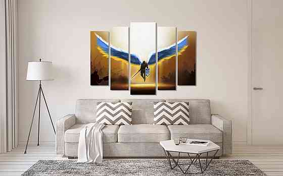 Модульна картина у вітальню/спальню Крила героя    LM011_5 Київ
