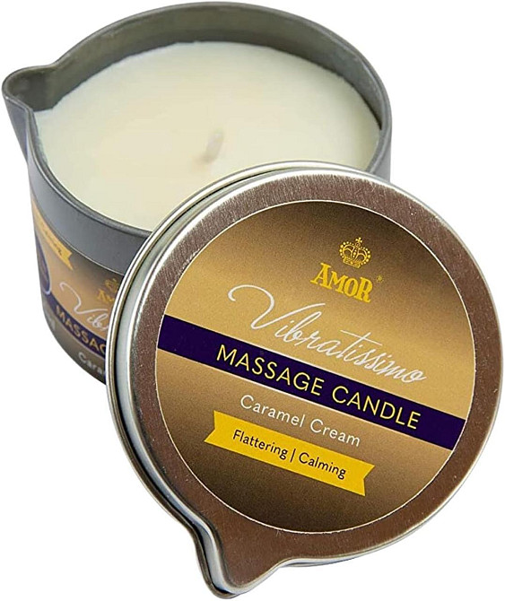 Масажна свічка - Vibratissimo Caramel Cream, 50 мл Sex Aura Київ - фото 1