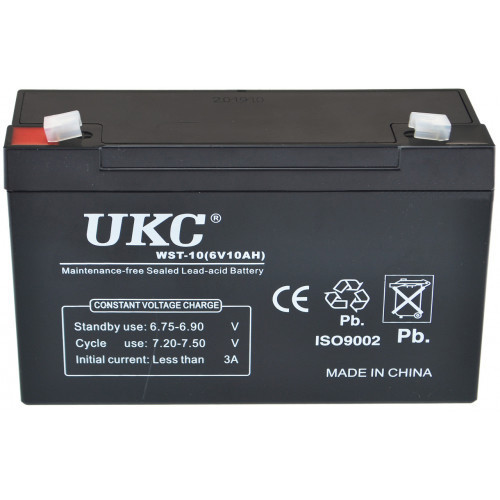 Акумулятор UKC Battery WST-10 6V 10A Вінниця - фото 1