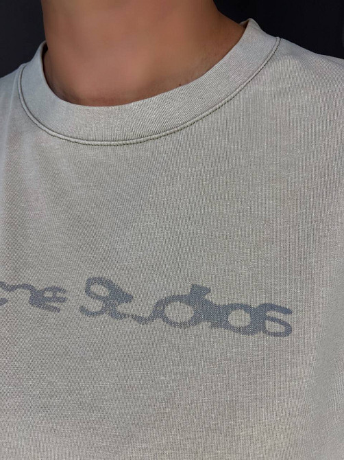 Футболка женская A-N 27039 вареная тай-дай оверсайз хлопок с надписью, бежевый, one size Киев - изображение 16