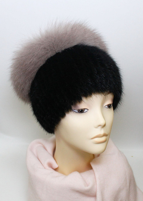 Шапка хутряна жіноча кубанка Кімберлі Чорний Харків - фото 4