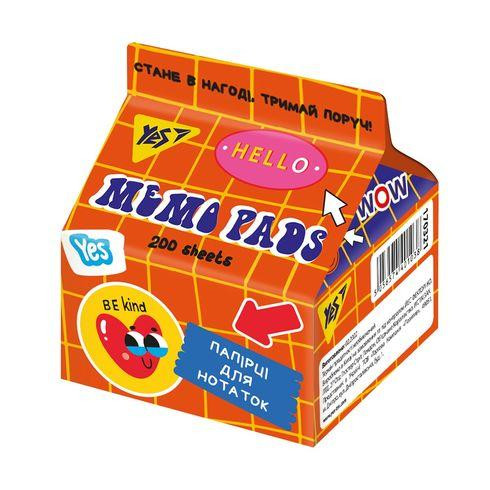 Папір для записів "YES" 170321 Tetra Pak "Sticky mood" 200 арк., 7*7,5см, шт Київ - фото 1