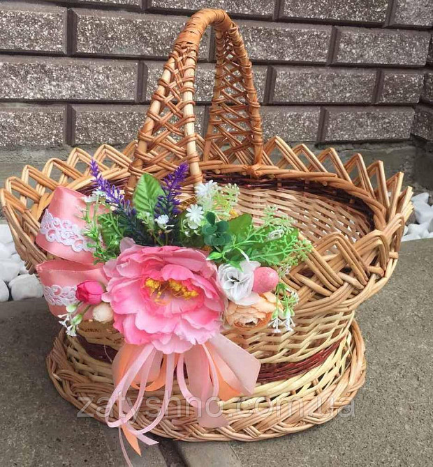 Корзина на Пасху | плетеная корзина из лозы | корзина пасхальная | корзина на Пасху Киев - изображение 4