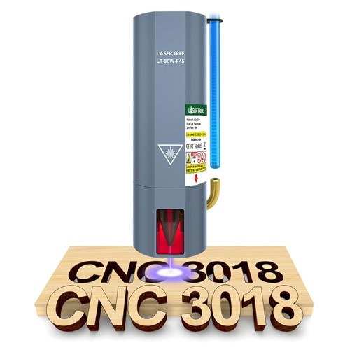 Мощный лазер с подачей воздуха 80Вт 450нм для CNC3018PRO, LT-80W-F45 Винница - изображение 7