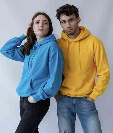 Парні толстовки з капюшоном і кишенькою для хлопця та дівчини Чернівці