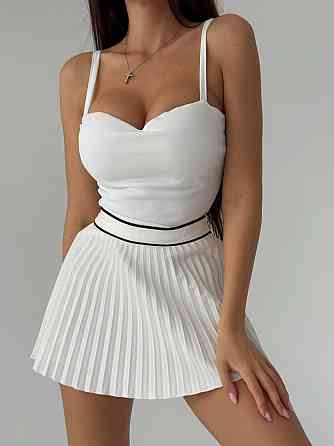 Женская эффектная майка пуш-ап с эффектом «утяжки» на бретелях креп дайвинг Белый, 42/44 Одесса