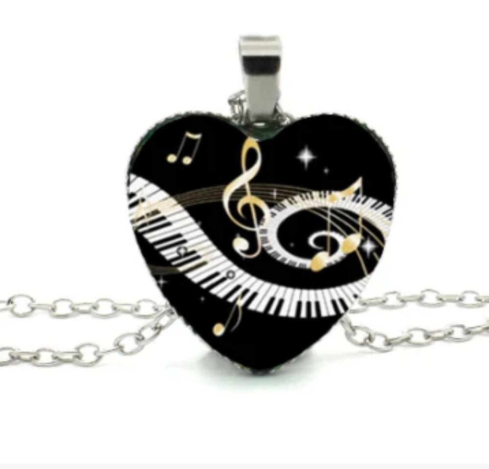 Кулон музикантові Серце на ланцюжку Київ - фото 1