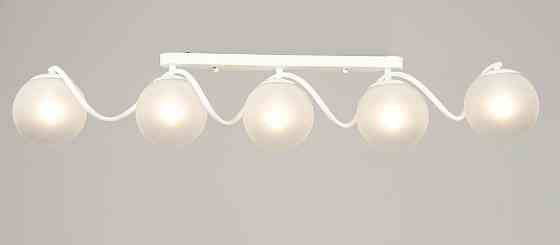 VALESO Люстра стельова на 5 плафонів VALESO K2355/5, патрон E27, лінійна, Білий Коломыя