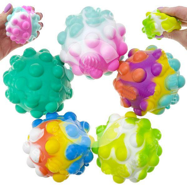 Игрушка антистрес мячик POP IT набор 4 шт Киев - изображение 1