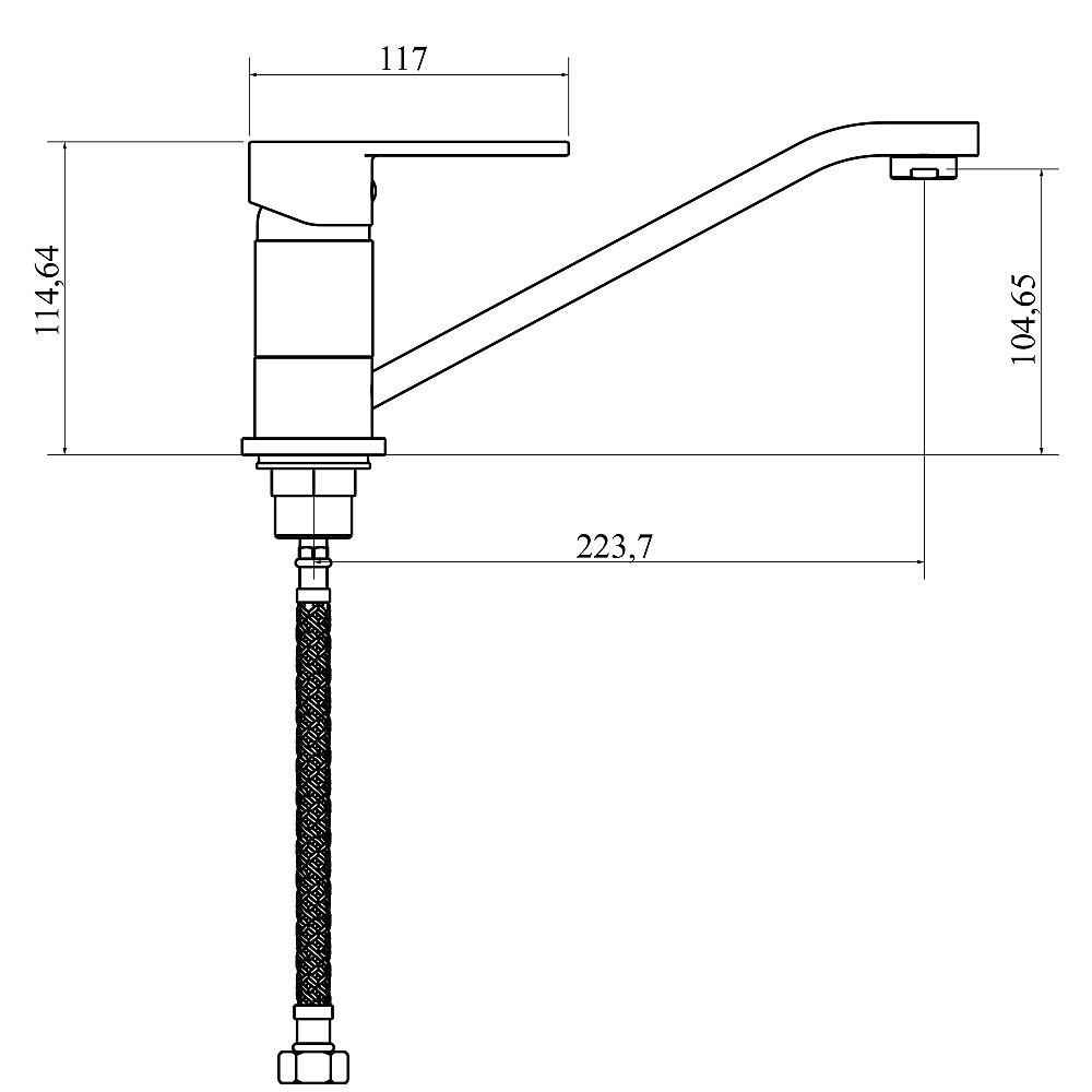 Змішувач для кухні DOMINO RONDO DND-203 Луцк - изображение 7