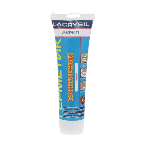 Герметик акриловий санітарний 150 г білий Лакрисіл Житомир - фото 1